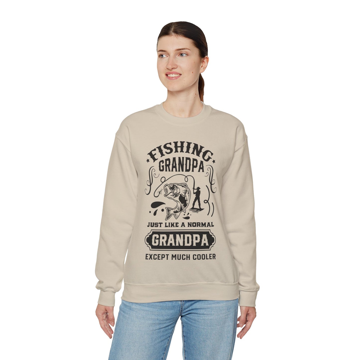 Fishing Grandpa - Unisex Heavy Blend™ Crewneck Sweatshirt