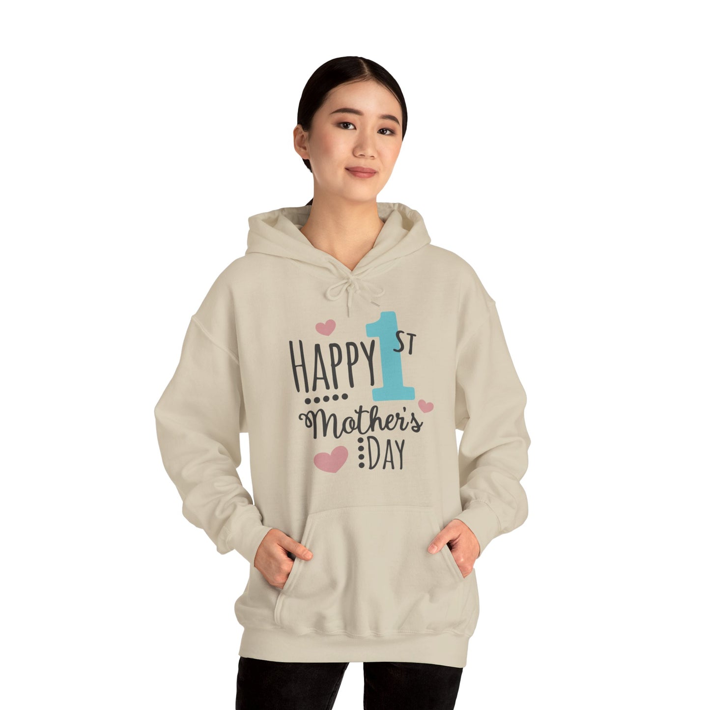 Happy 1st Mother's Day - Unisex Heavy Blend™ Hooded Sweatshirt