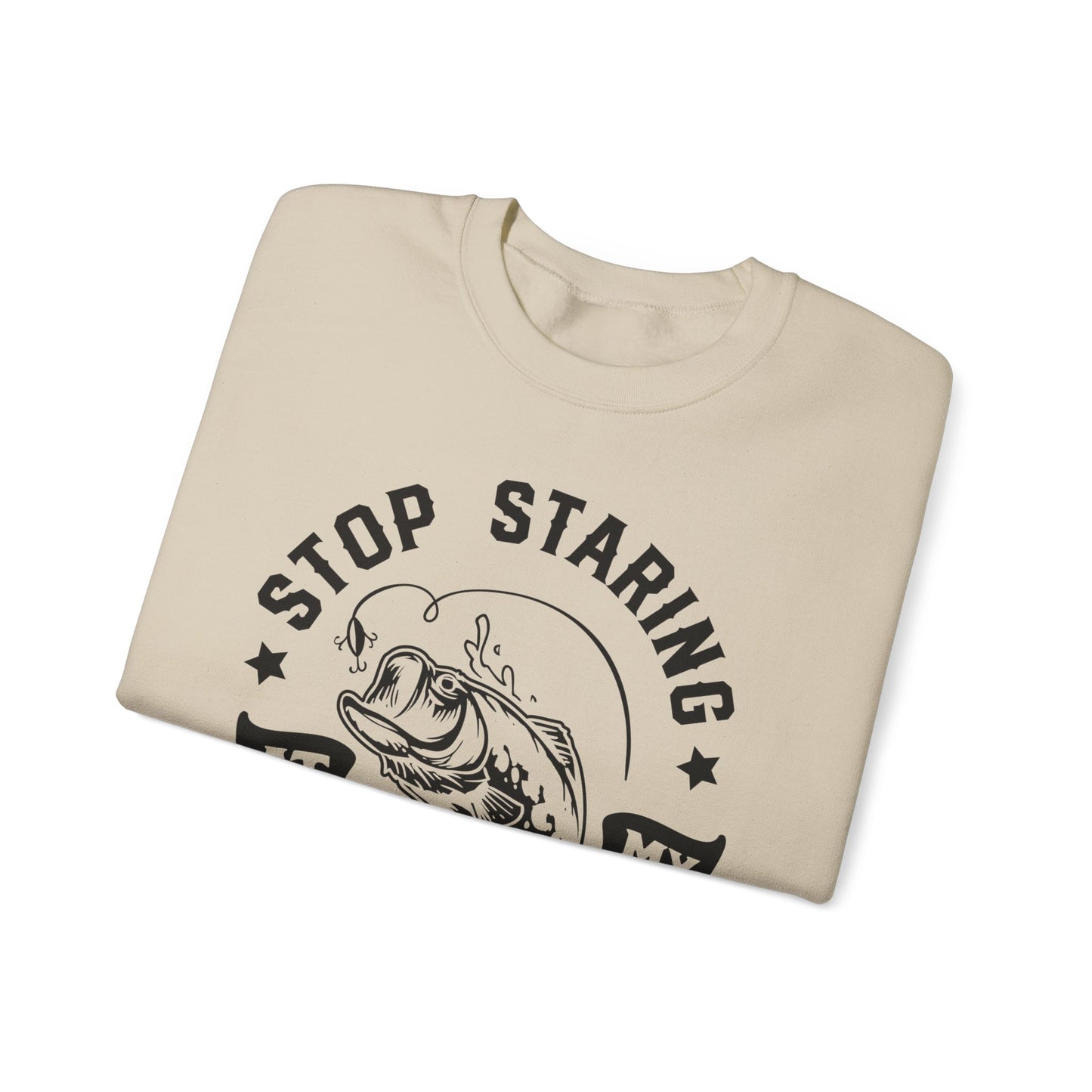 Stop staring at my Bass - Unisex Heavy Blend™ Crewneck Sweatshirt