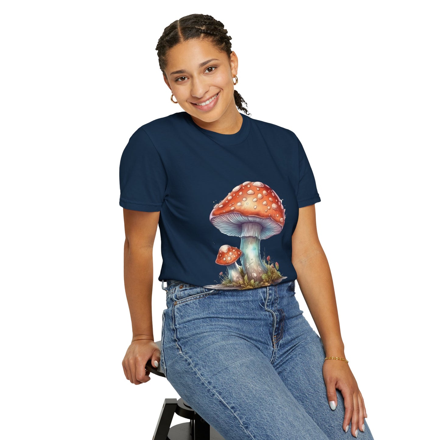 Fantasy Mushroom-27: Unisex Garment-Dyed T-shirt