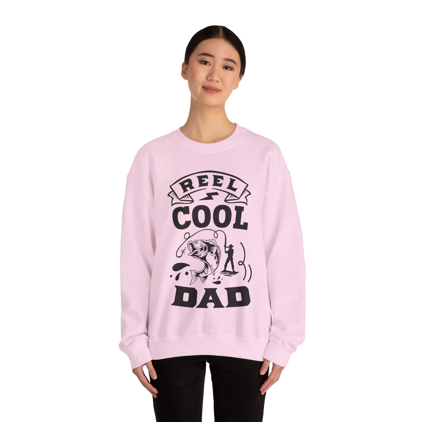 Reel cool dad - Unisex Heavy Blend™ Crewneck Sweatshirt