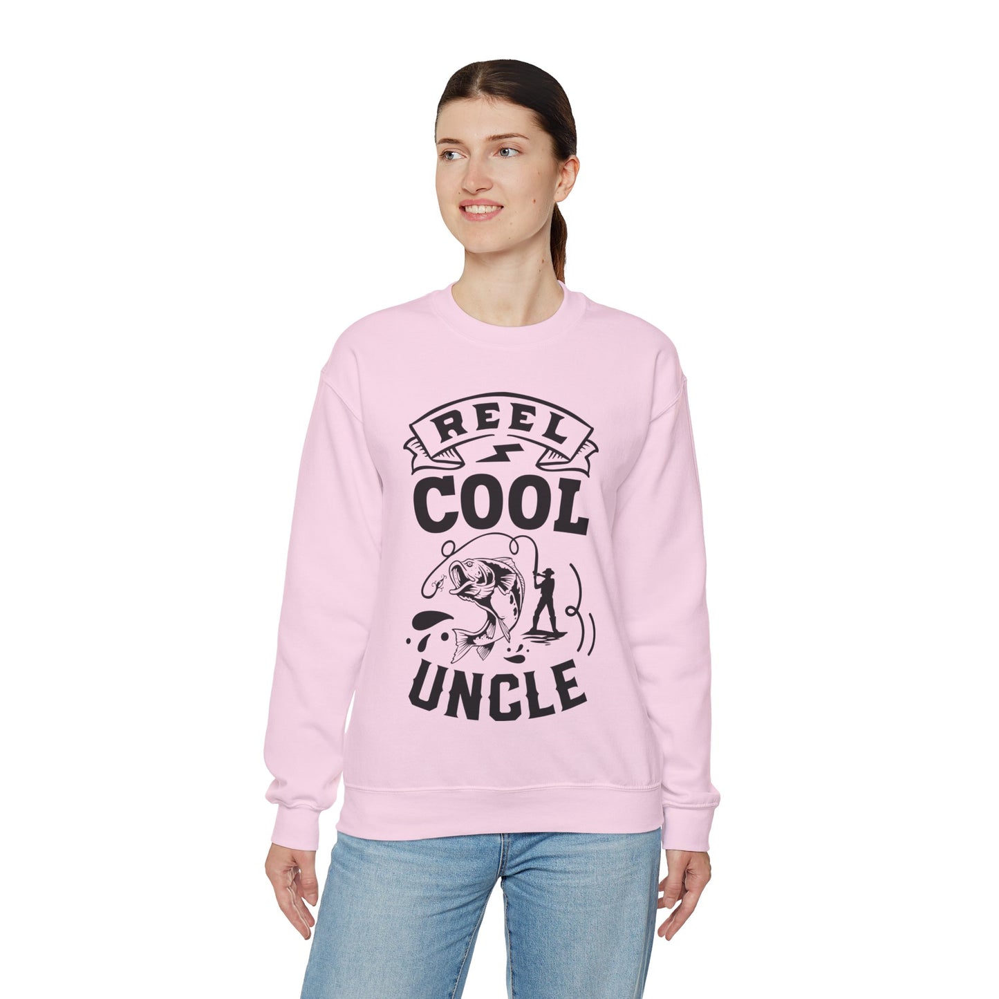 Reel cool uncle - Unisex Heavy Blend™ Crewneck Sweatshirt