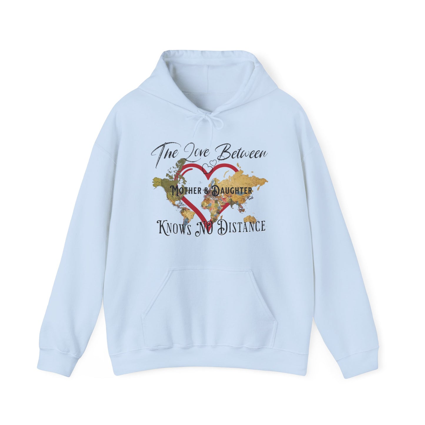 The love between mother and daughter knows no distance - Unisex Heavy Blend™ Hooded Sweatshirt