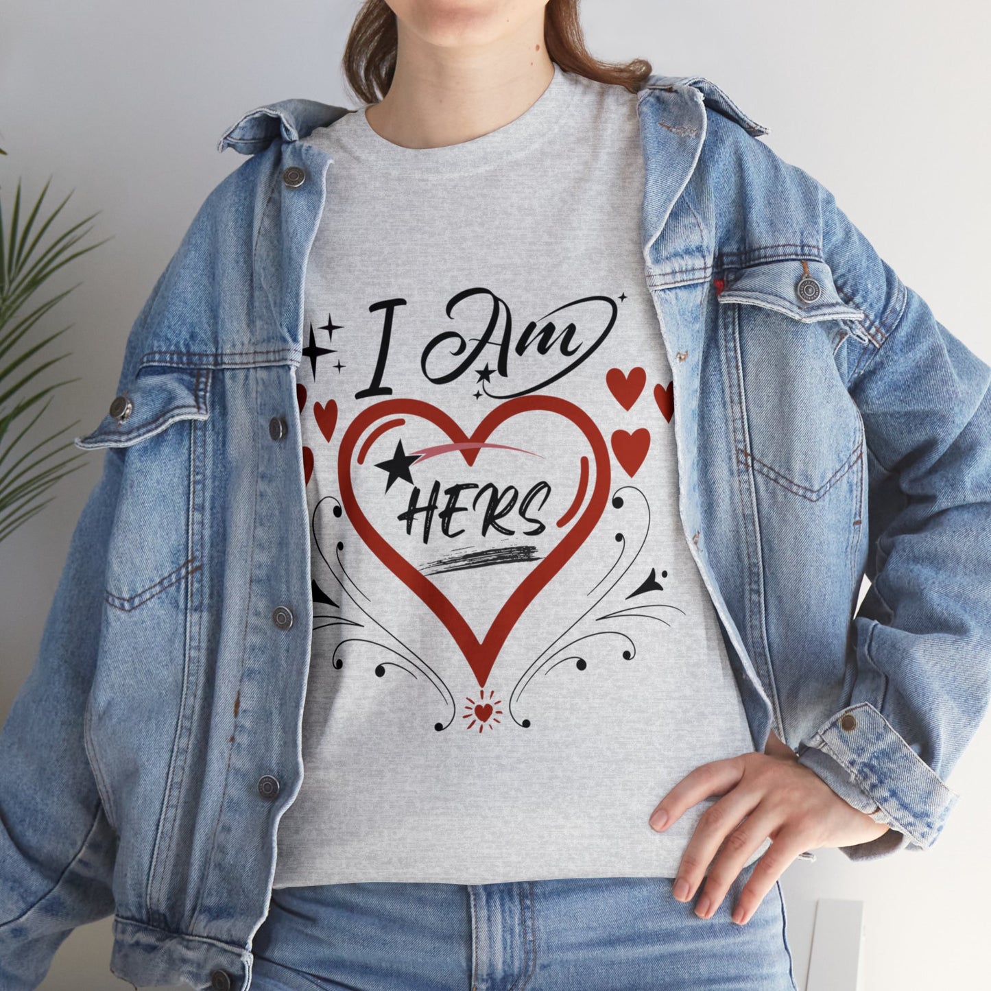 Valentine: I Am Hers1 - Unisex Heavy Cotton Tee