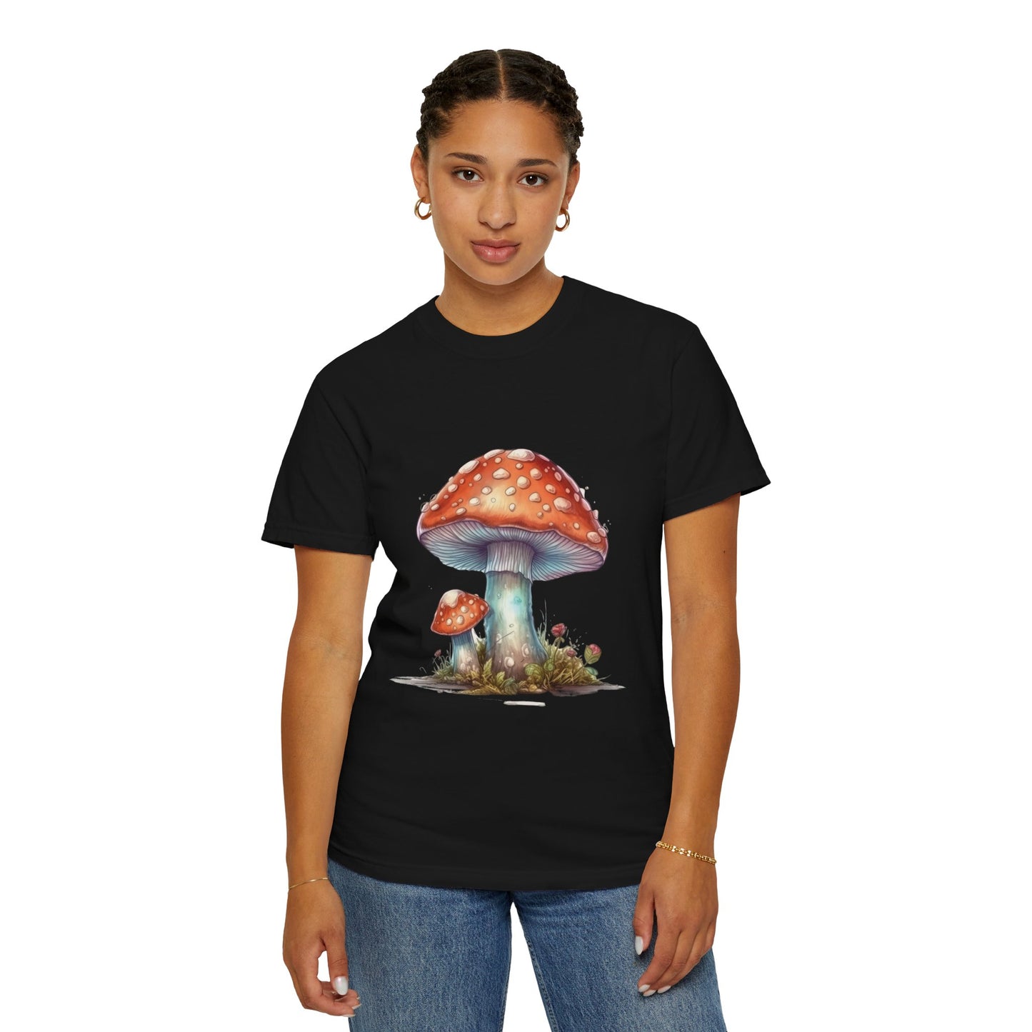 Fantasy Mushroom-27: Unisex Garment-Dyed T-shirt