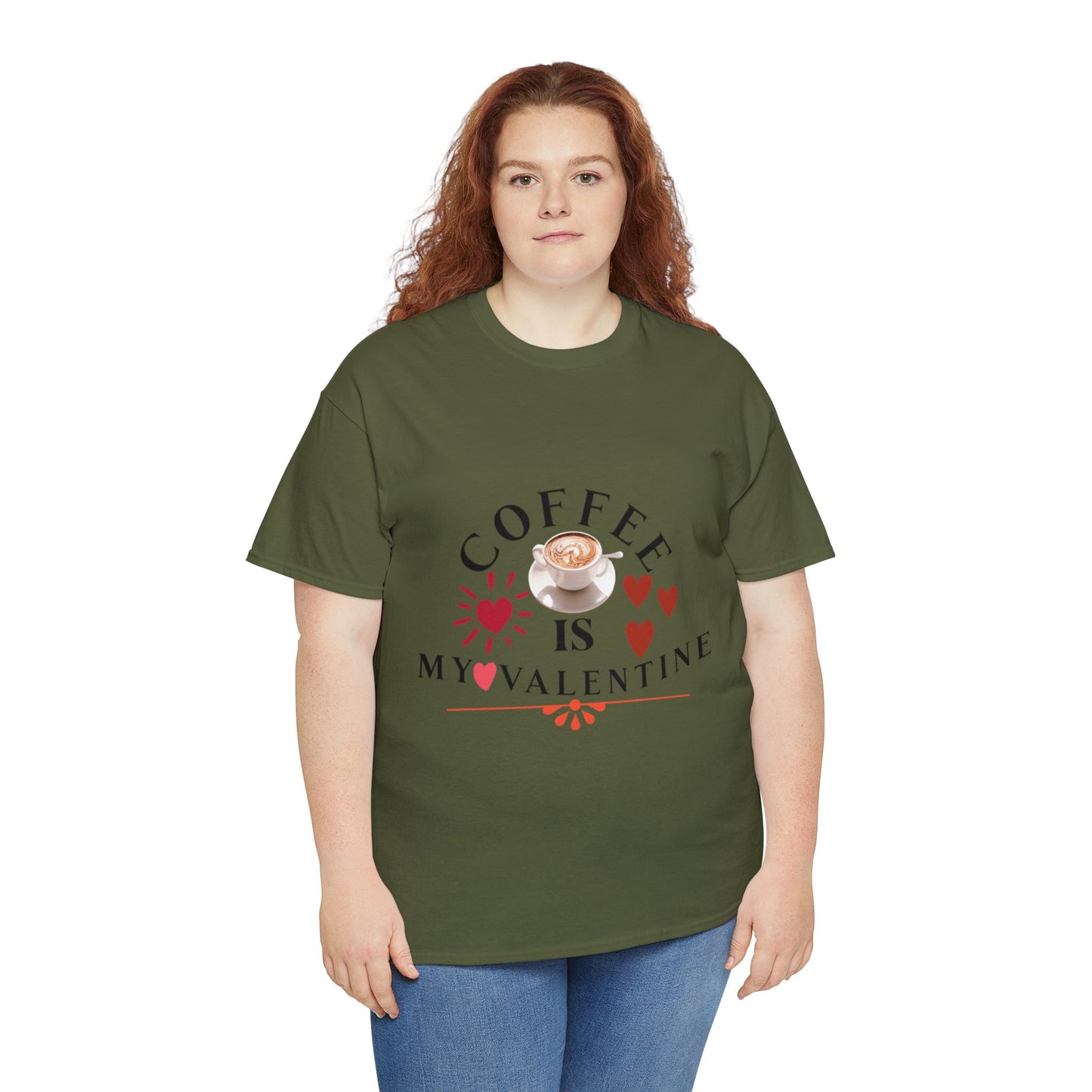 Coffee is my valentine - Unisex Heavy Cotton Tee