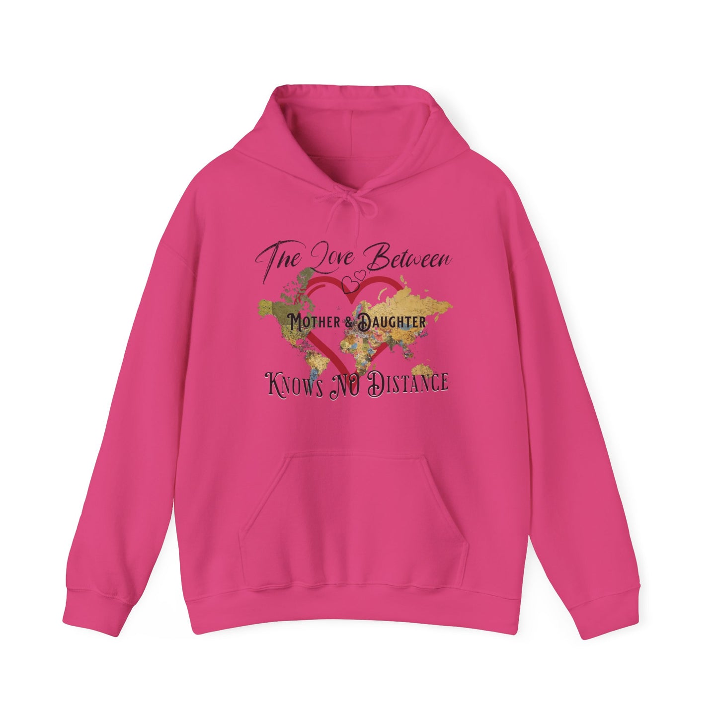 The love between mother and daughter knows no distance - Unisex Heavy Blend™ Hooded Sweatshirt