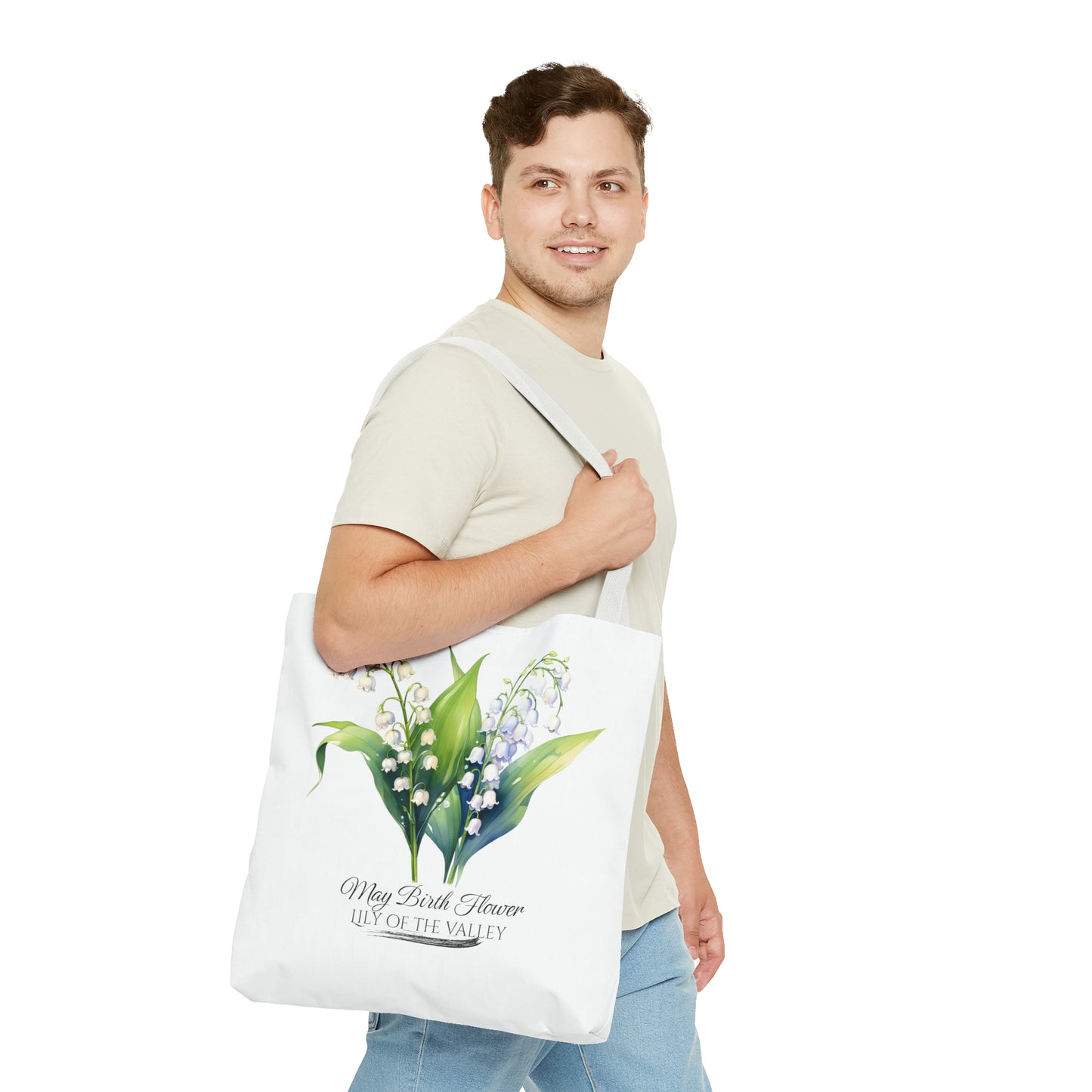 May Birth Flower: Lily of the valley - Tote Bag (AOP)