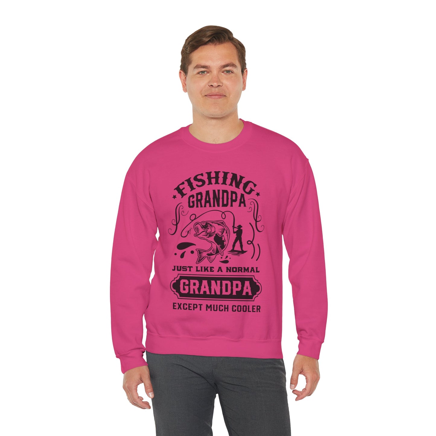 Fishing Grandpa - Unisex Heavy Blend™ Crewneck Sweatshirt