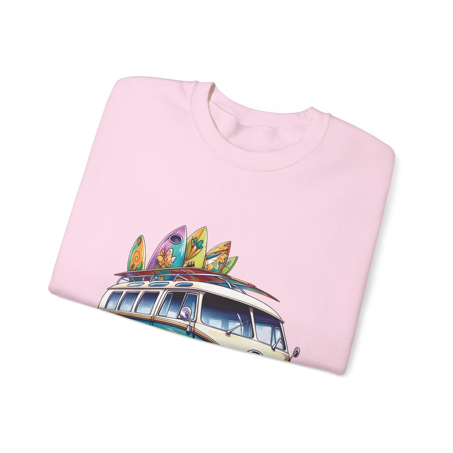 Retro Surf Van - Unisex Heavy Blend™ Crewneck Sweatshirt