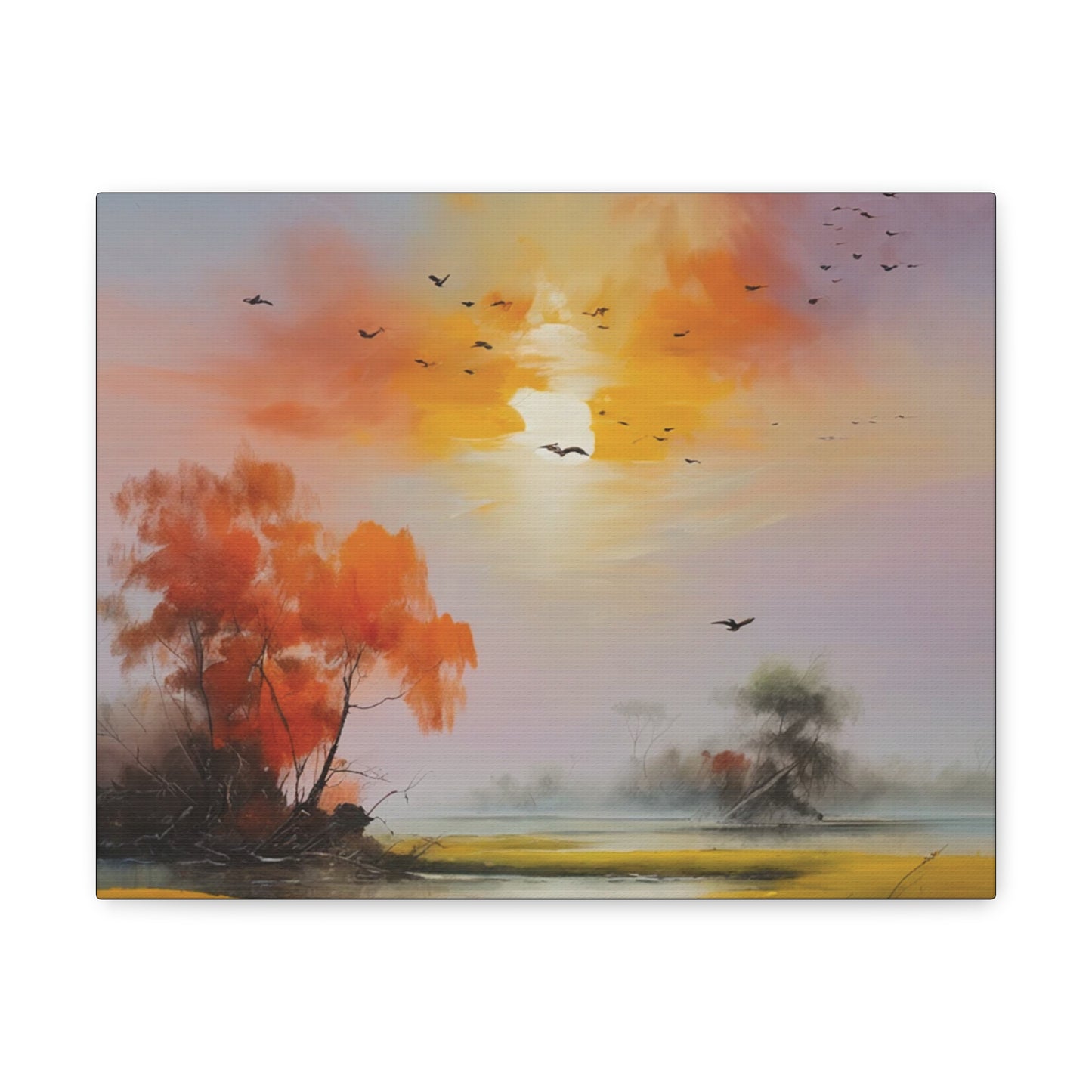 Birds & Evening Sun: Canvas Gallery Wraps
