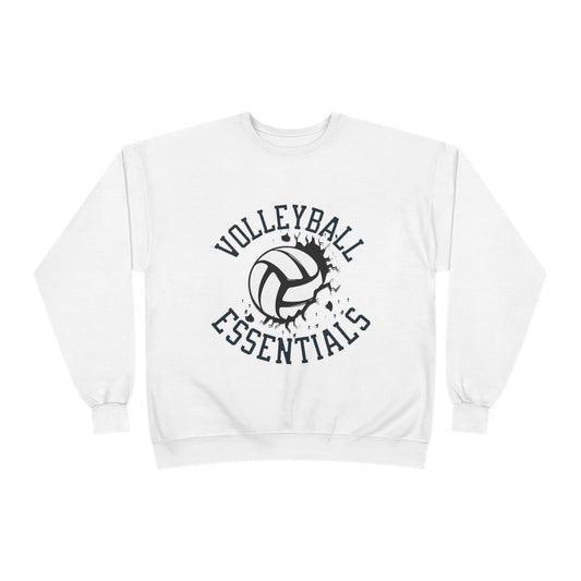 Volleyball Essentials Eco-Friendly Sweatshirt, Casual Sportswear, Gift for Volleyball Players, Team Apparel, Workout Clothing