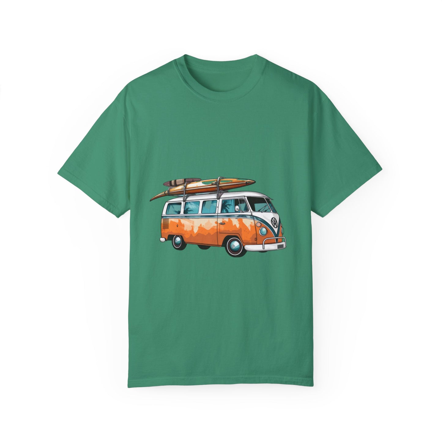 Retro Surf Van: Unisex Garment-Dyed T-shirt