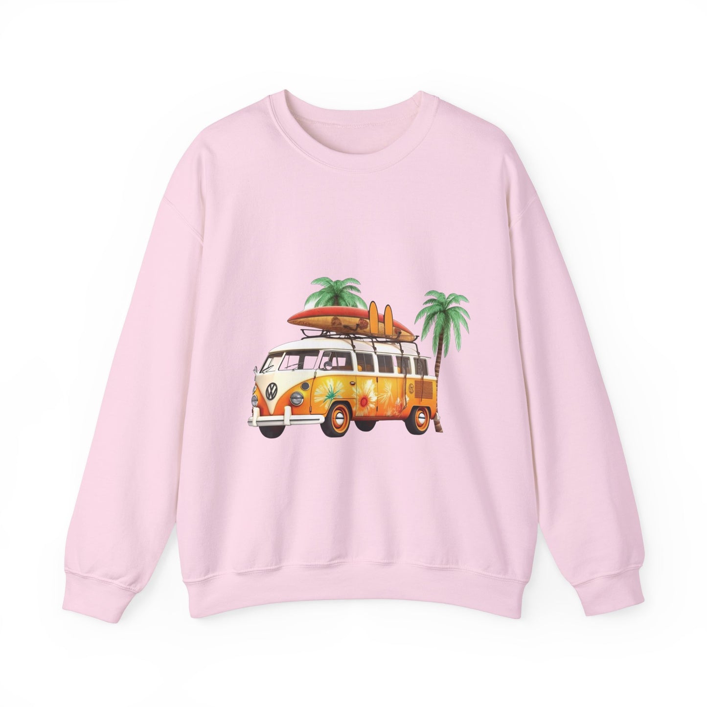 Retro Surf Van - Unisex Heavy Blend™ Crewneck Sweatshirt