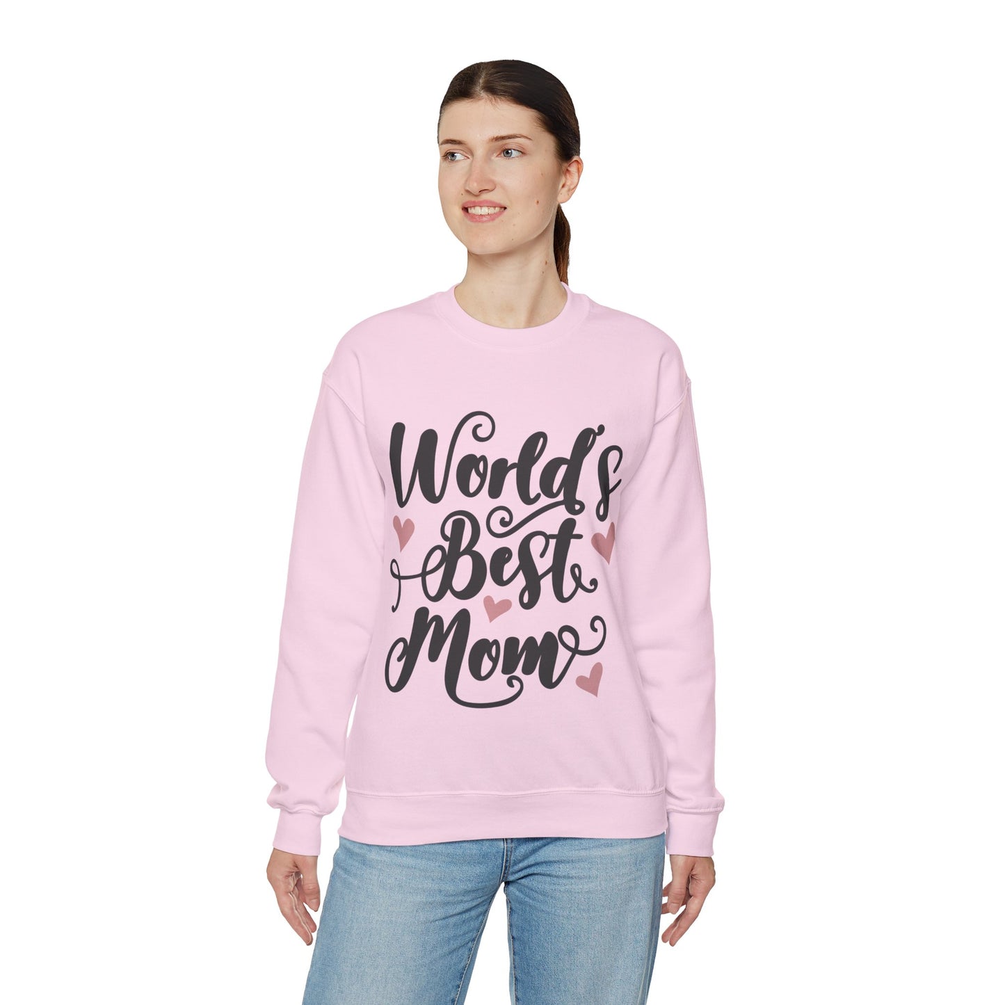 World Best Mom - Unisex Heavy Blend™ Crewneck Sweatshirt