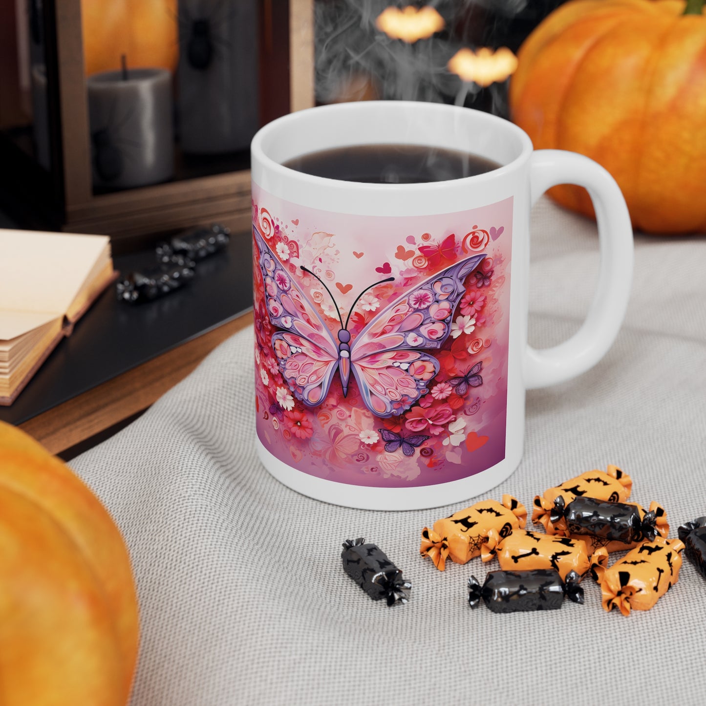 Valentine's Butterfly: Ceramic Mug 11oz