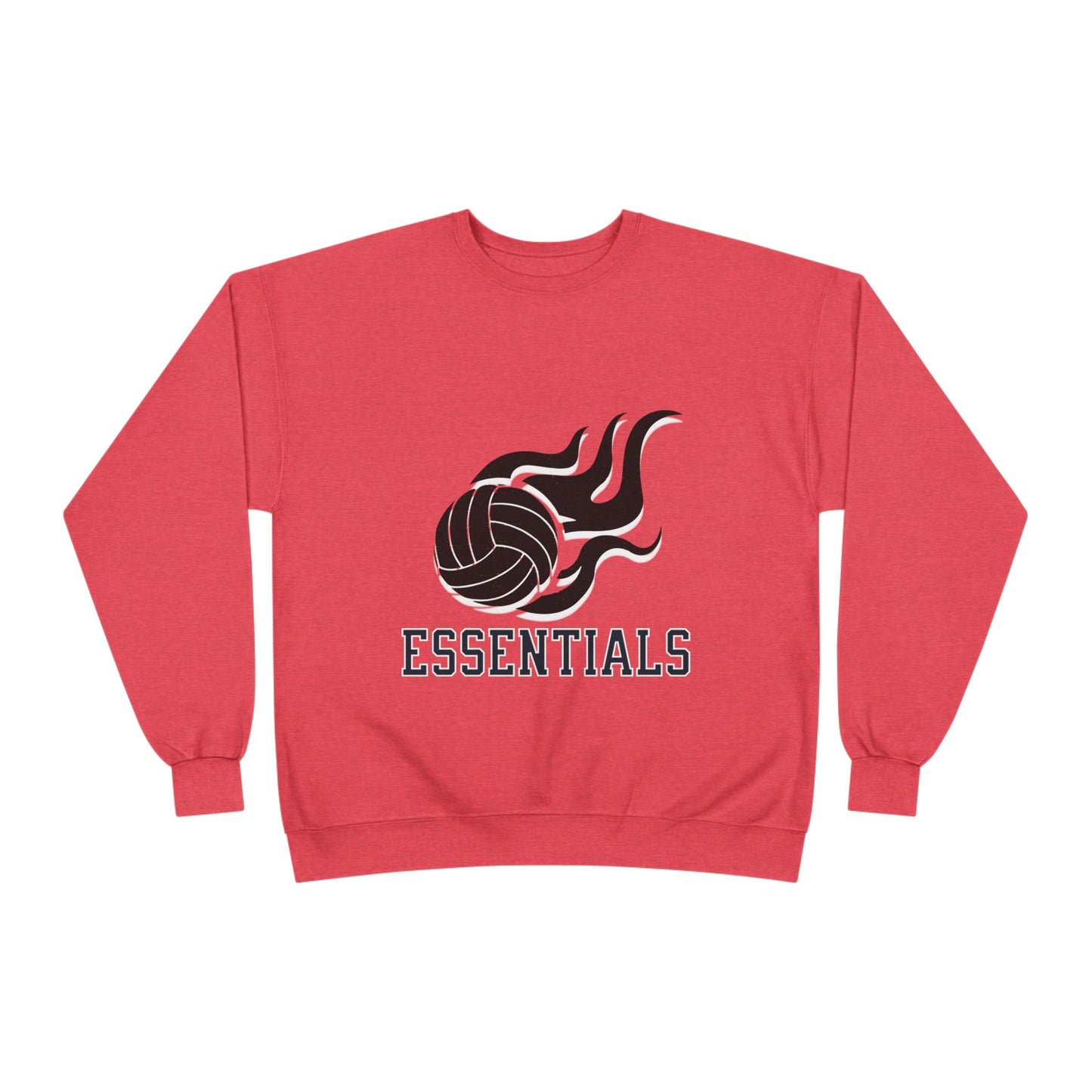 Volleyball Essentials Crewneck Sweatshirt - Unisex Eco-Friendly, Sportswear, Athletic Casual, Team Spirit, Gift for Sports Lovers