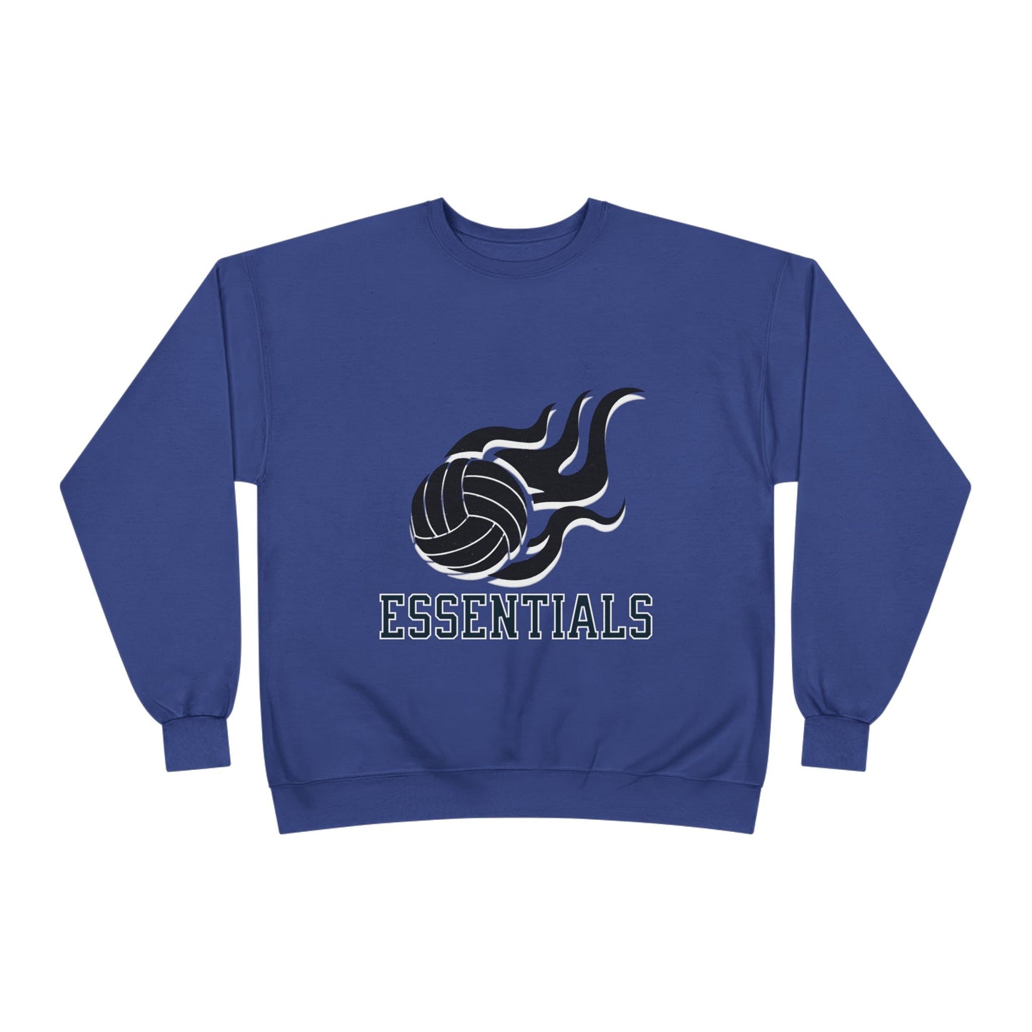 Volleyball Essentials Crewneck Sweatshirt - Unisex Eco-Friendly, Sportswear, Athletic Casual, Team Spirit, Gift for Sports Lovers