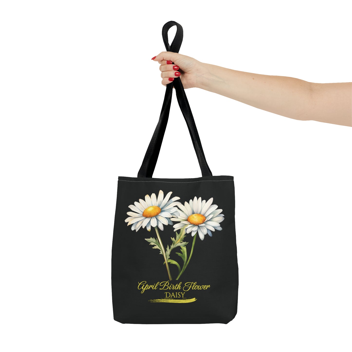 April Birth Flower: Daisy - Tote Bag (AOP)