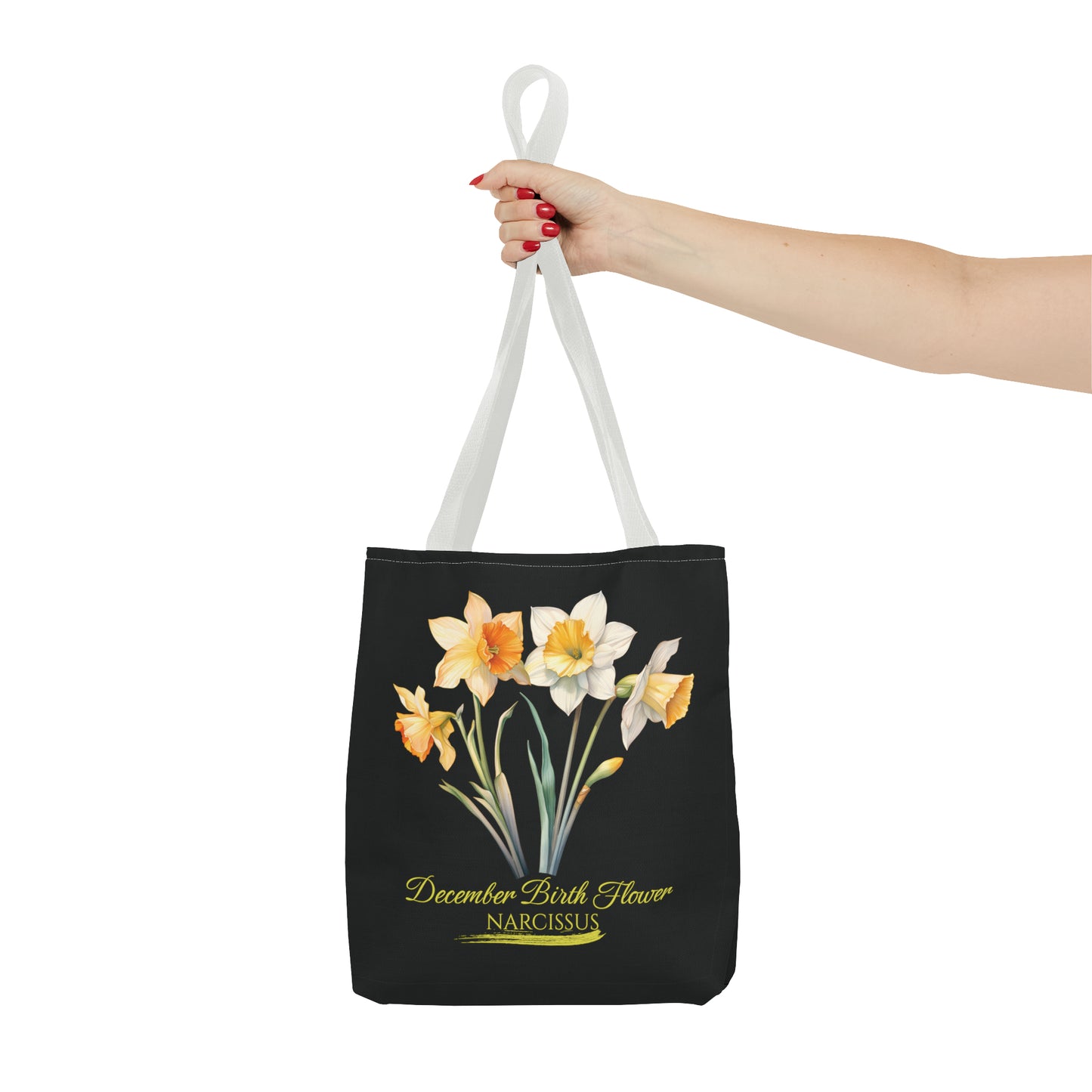 December Birth Flower: Narcissus - Tote Bag (AOP)