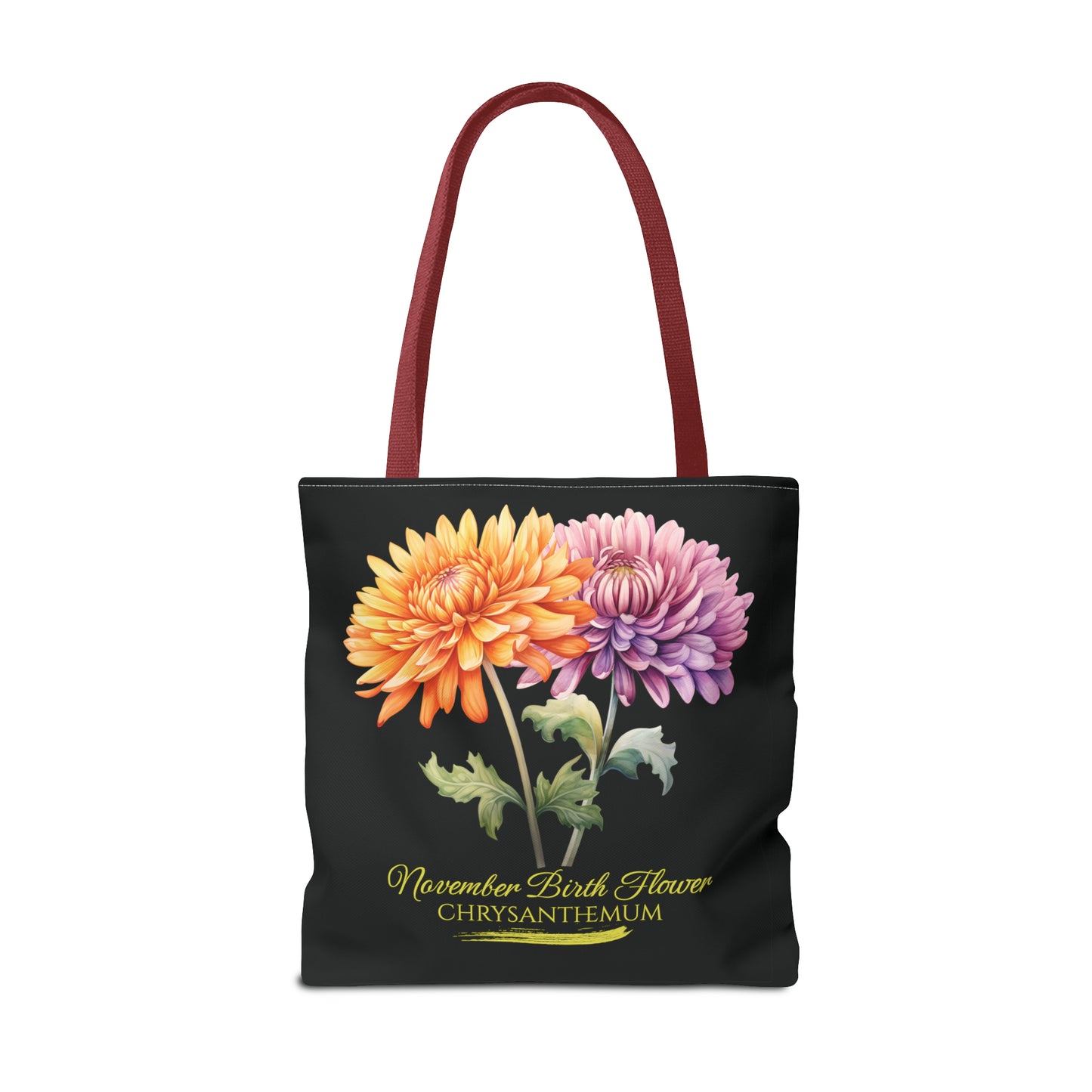 November Birth Flower: Chrysanthemum - Tote Bag (AOP)