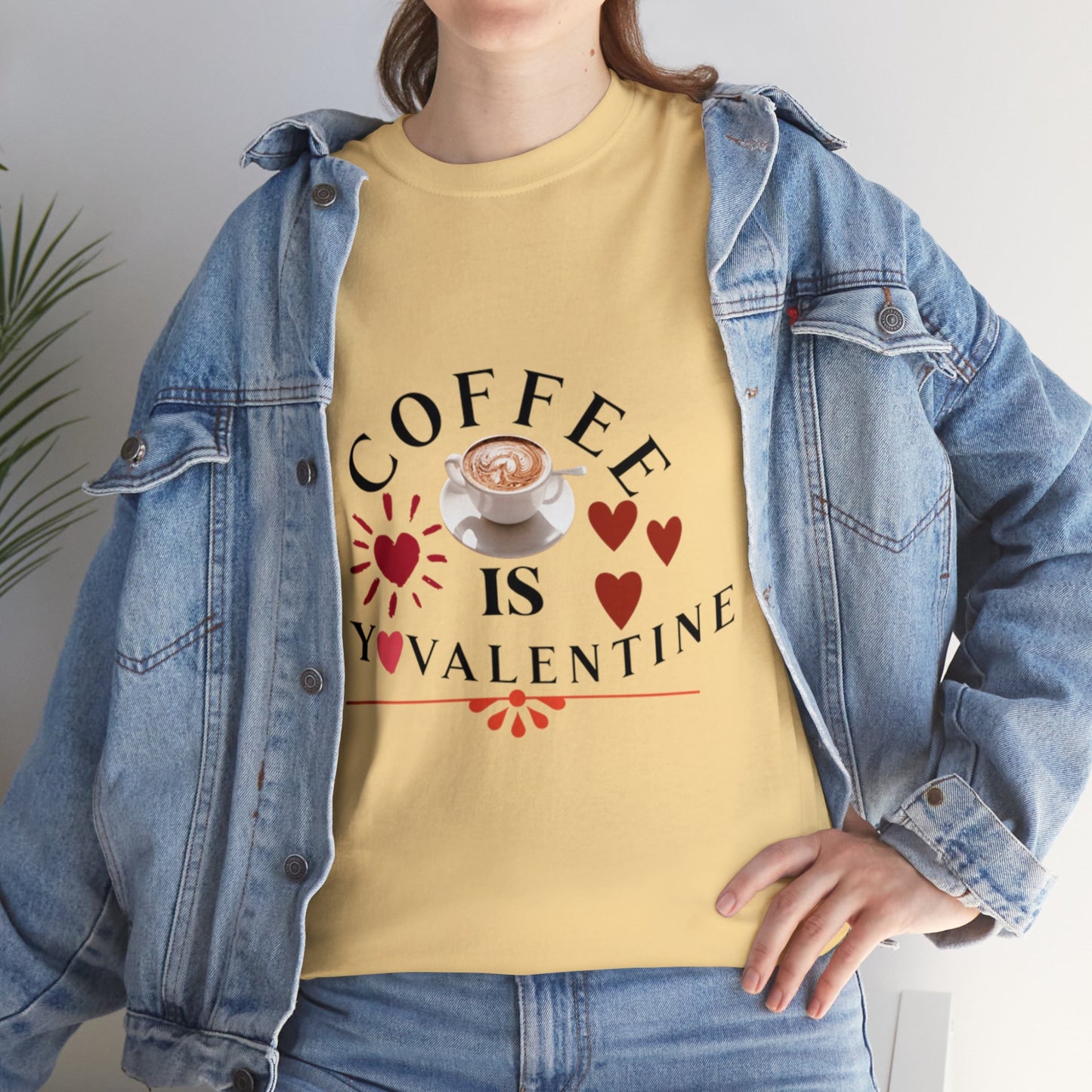 Coffee is my valentine - Unisex Heavy Cotton Tee