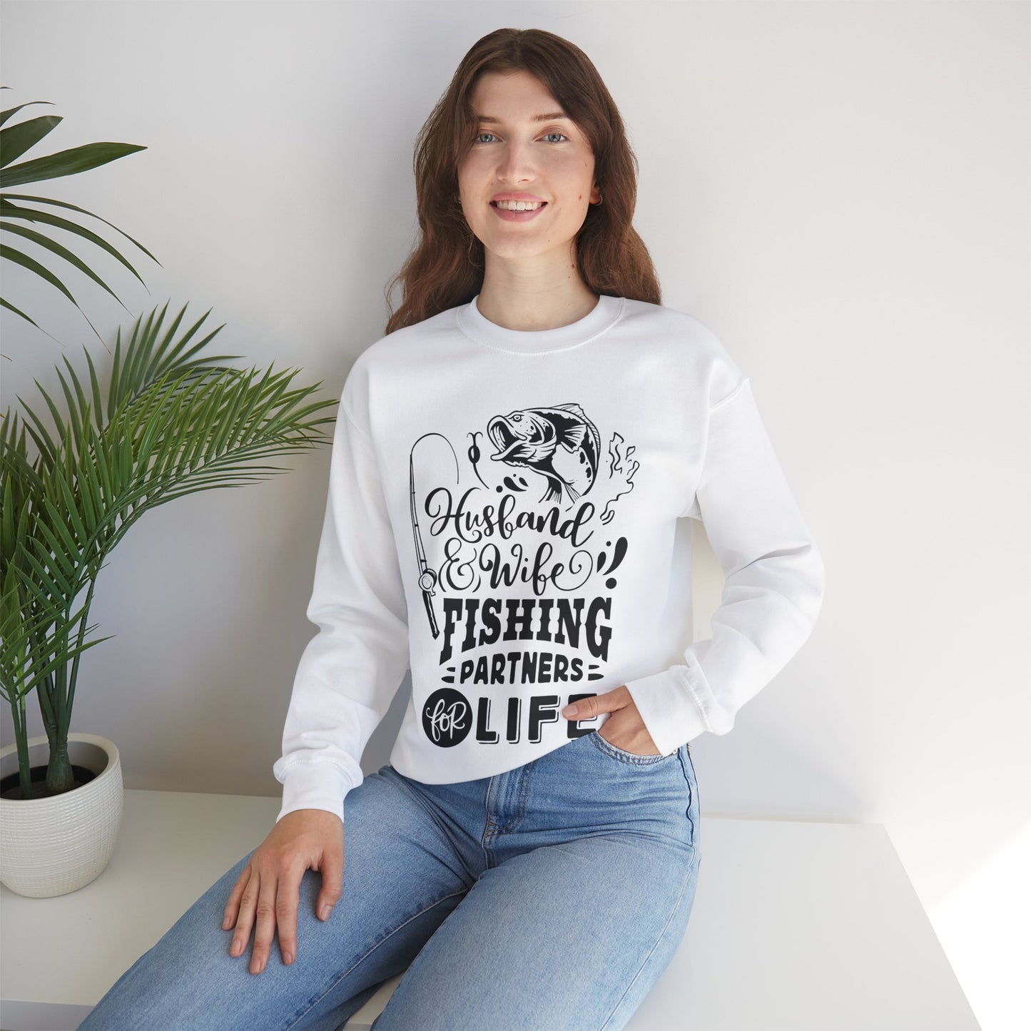 Husband and wife - Unisex Heavy Blend™ Crewneck Sweatshirt