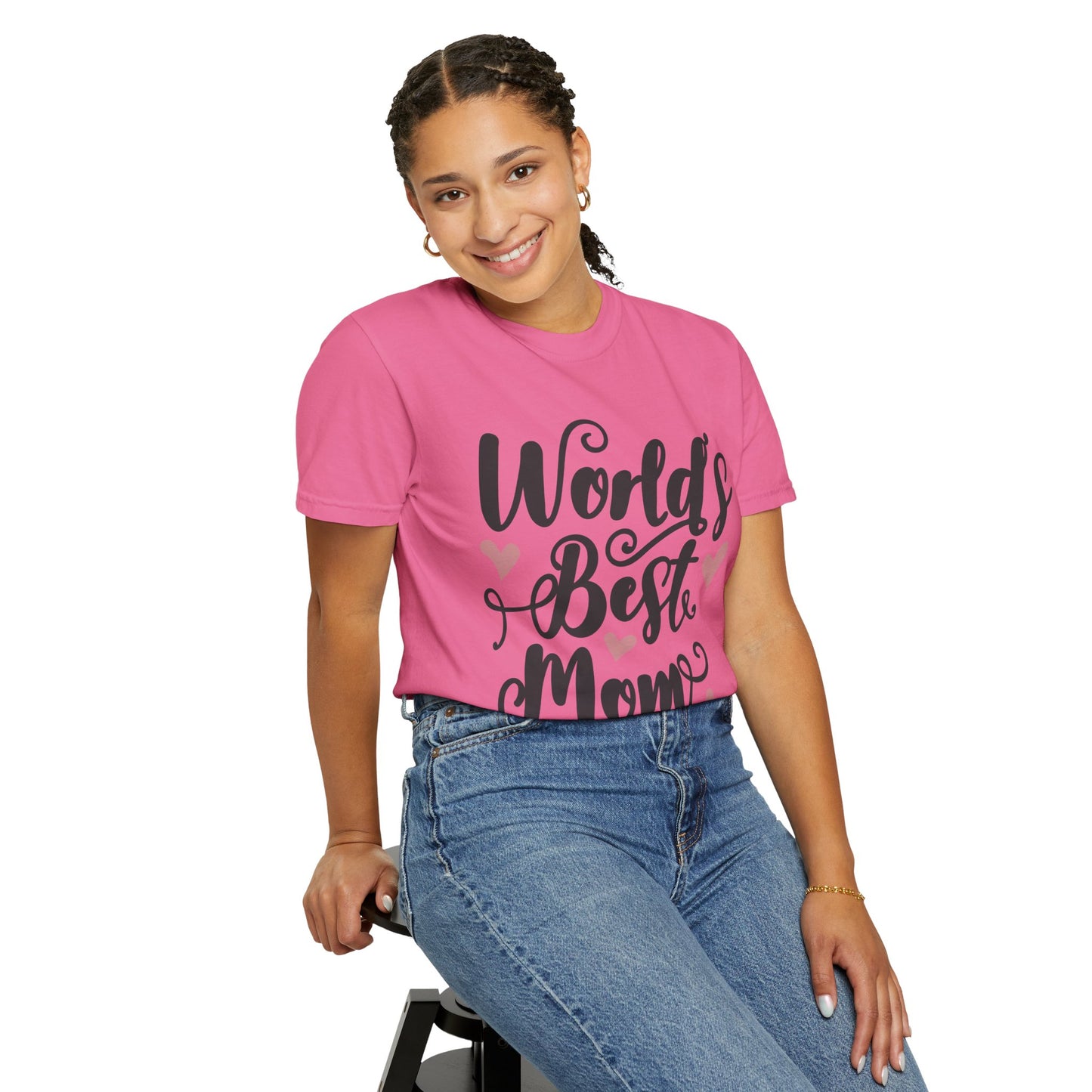 Worl best mom - Unisex Garment-Dyed T-shirt