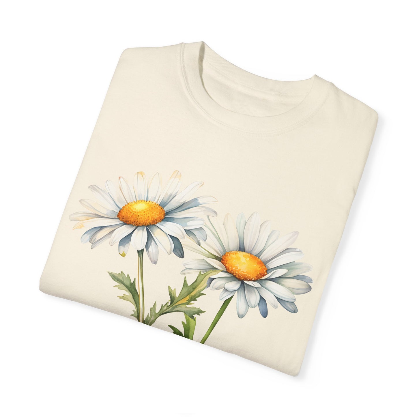 April Birth Flower "Daisy" - Unisex Garment-Dyed T-shirt