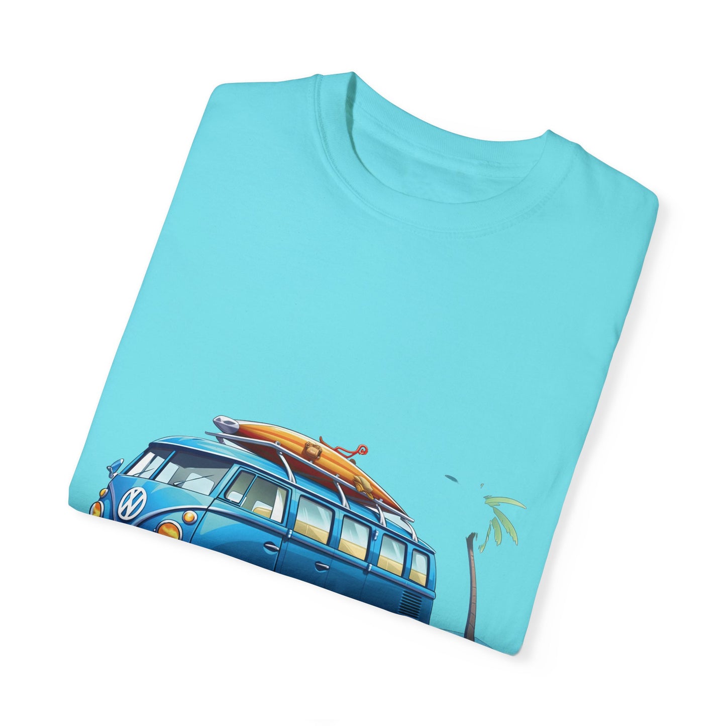 Retro Surf Van: Unisex Garment-Dyed T-shirt