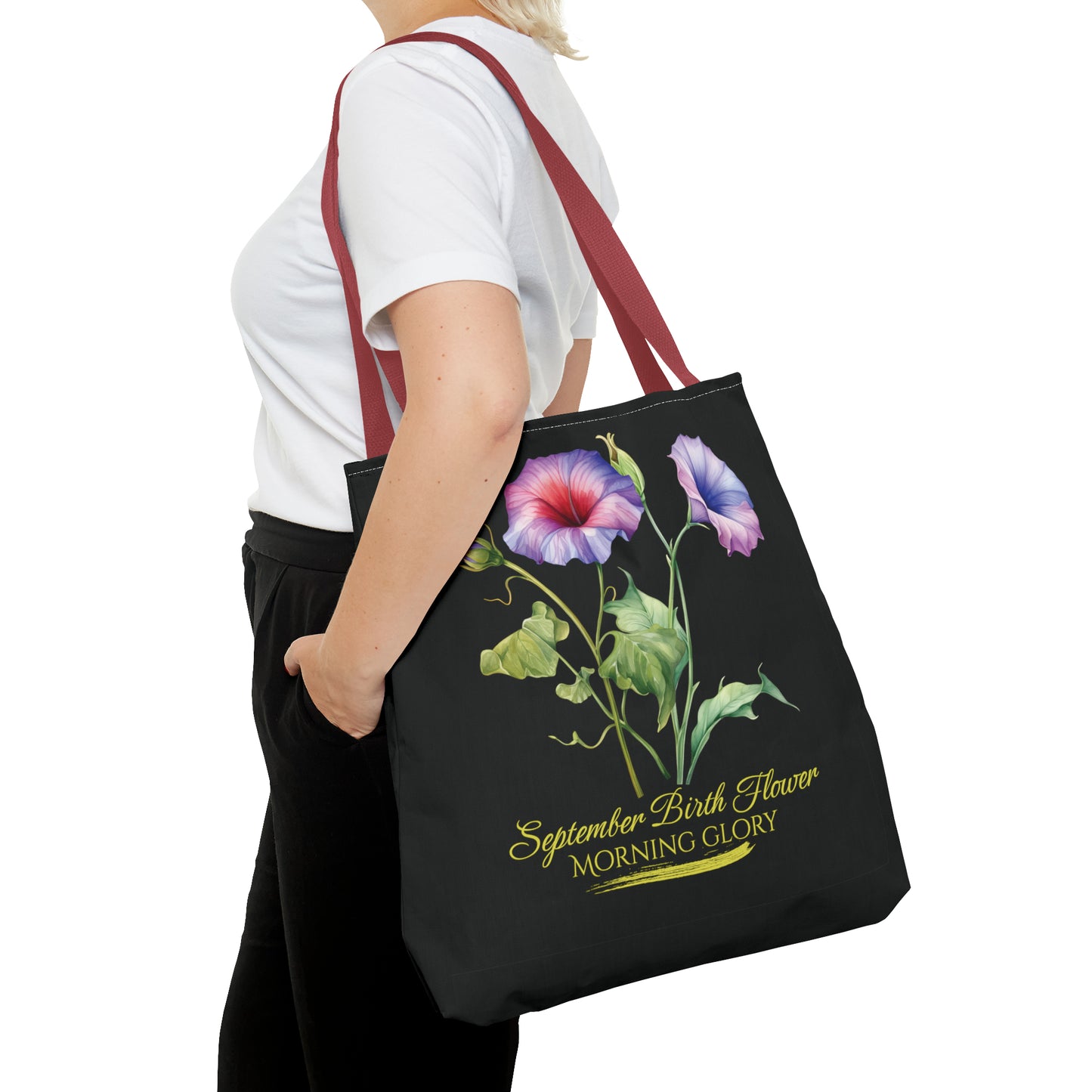 September Birth Flower: Morning Glory - Tote Bag (AOP)