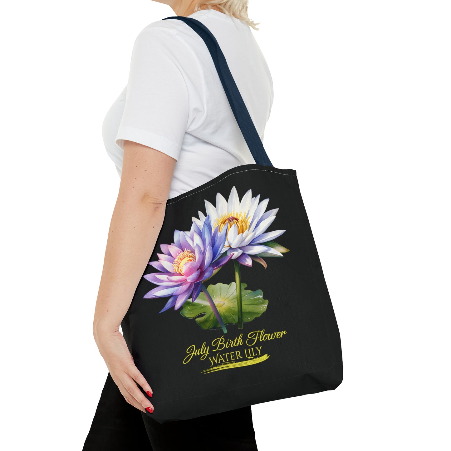 July Birth Flower: Water Lily - Tote Bag (AOP)