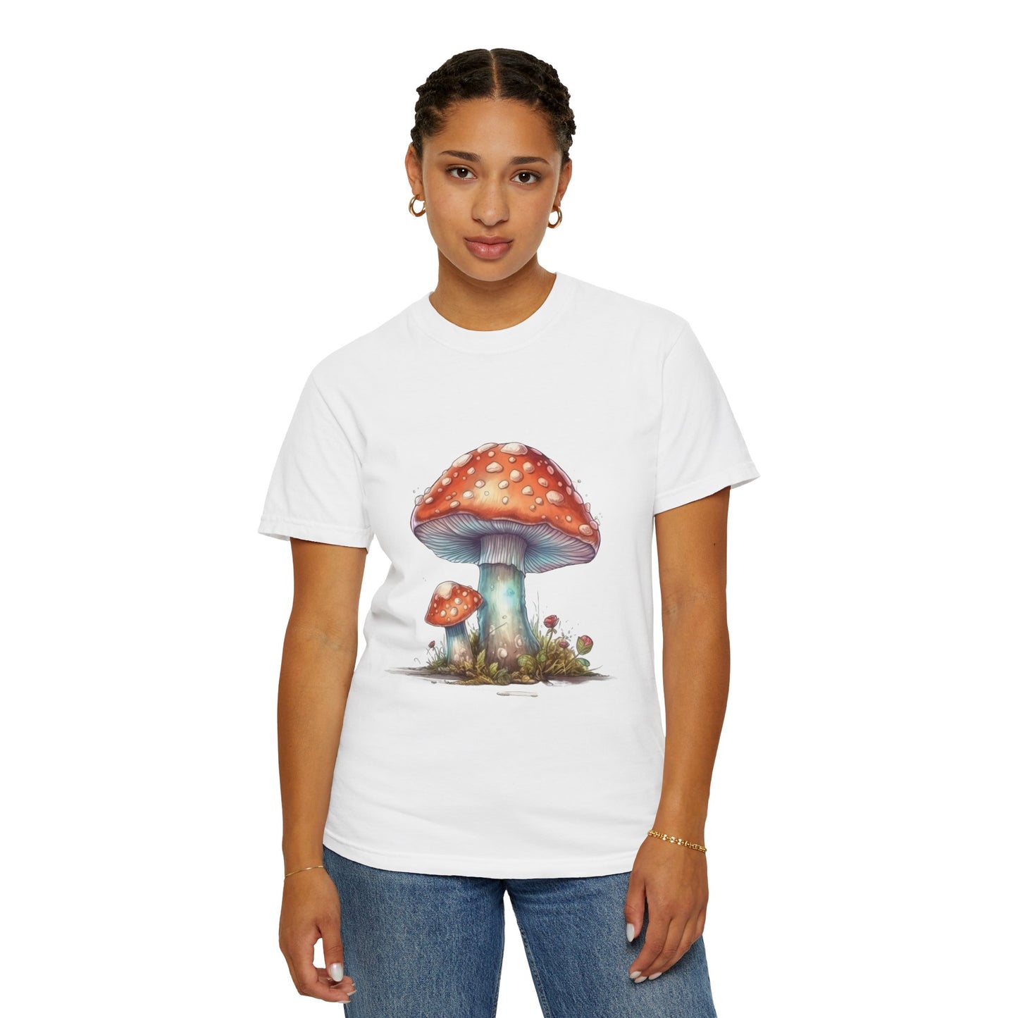 Fantasy Mushroom-27: Unisex Garment-Dyed T-shirt