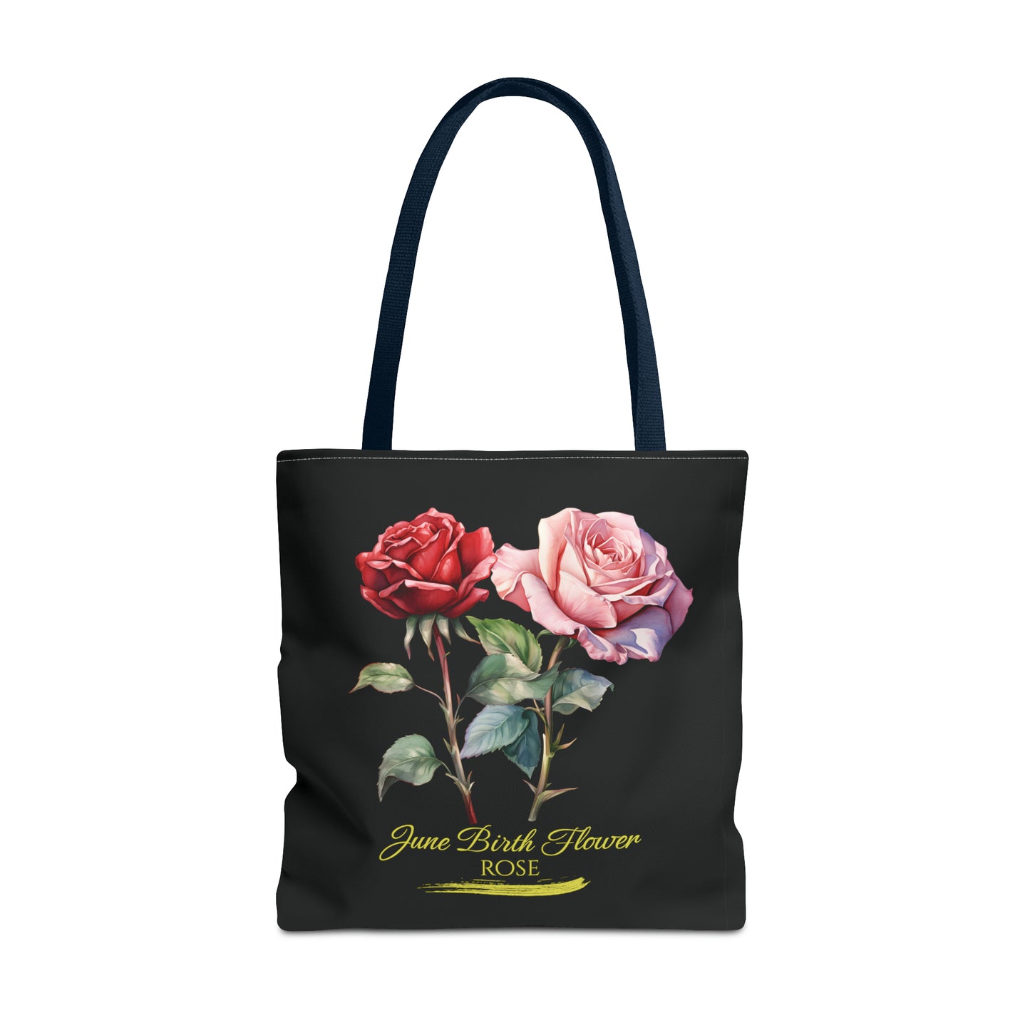 June Birth Flower: Rose - Tote Bag (AOP)