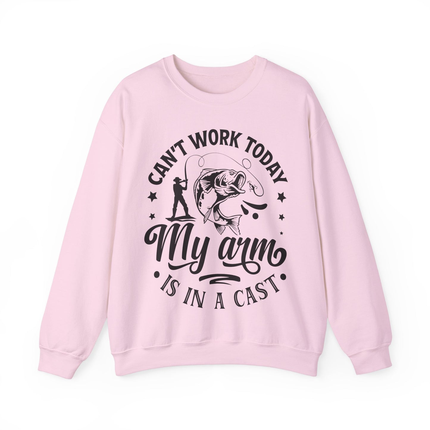 Can't work today, my arm is in a cast - Unisex Heavy Blend™ Crewneck Sweatshirt