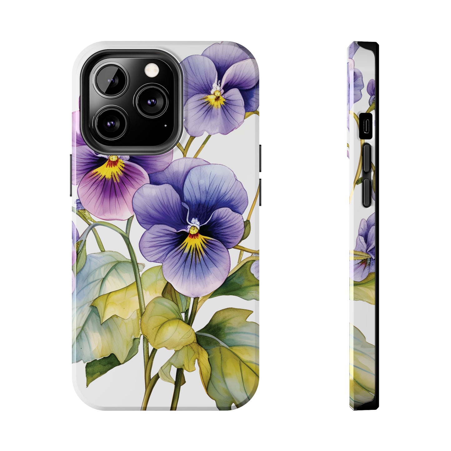 Tough Phone Cases (Violet Flower)