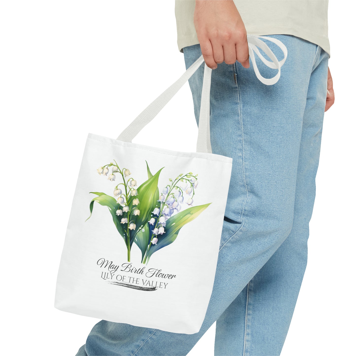 May Birth Flower: Lily of the valley - Tote Bag (AOP)