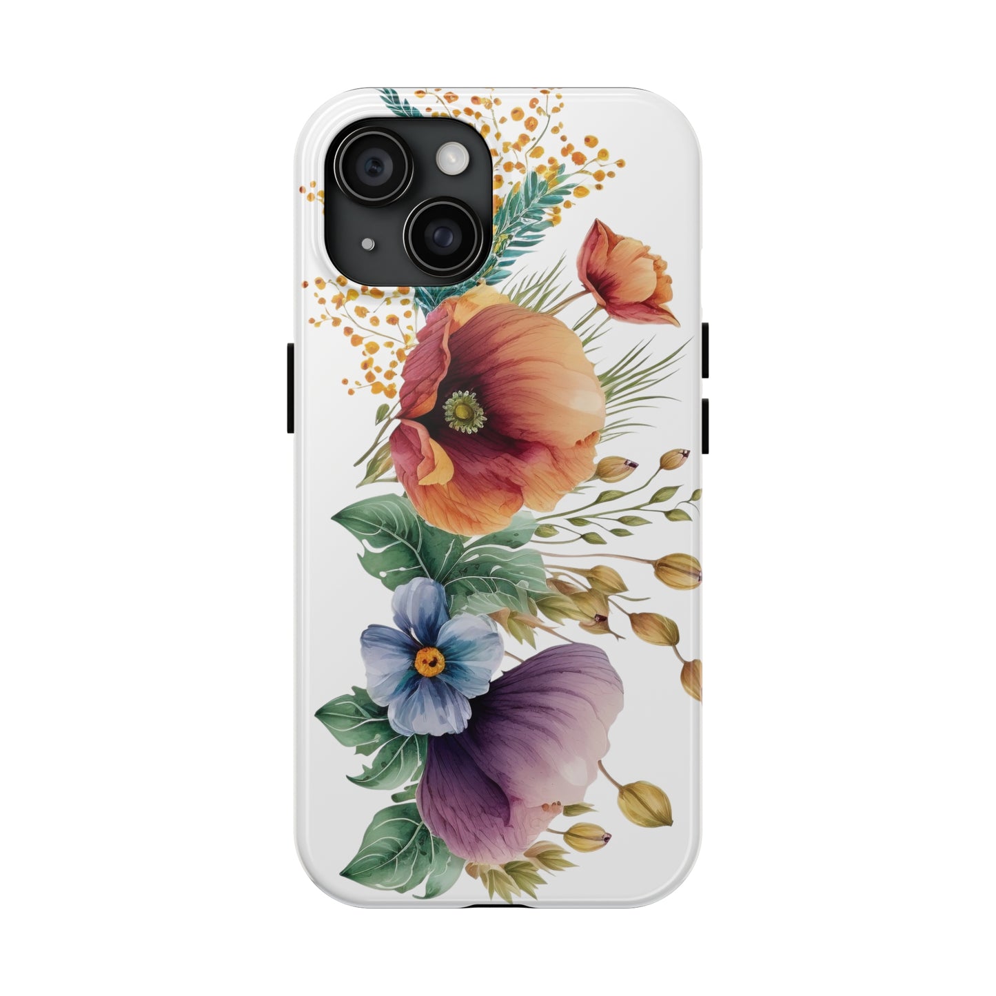 Tough Phone Cases: Watercolor Flower