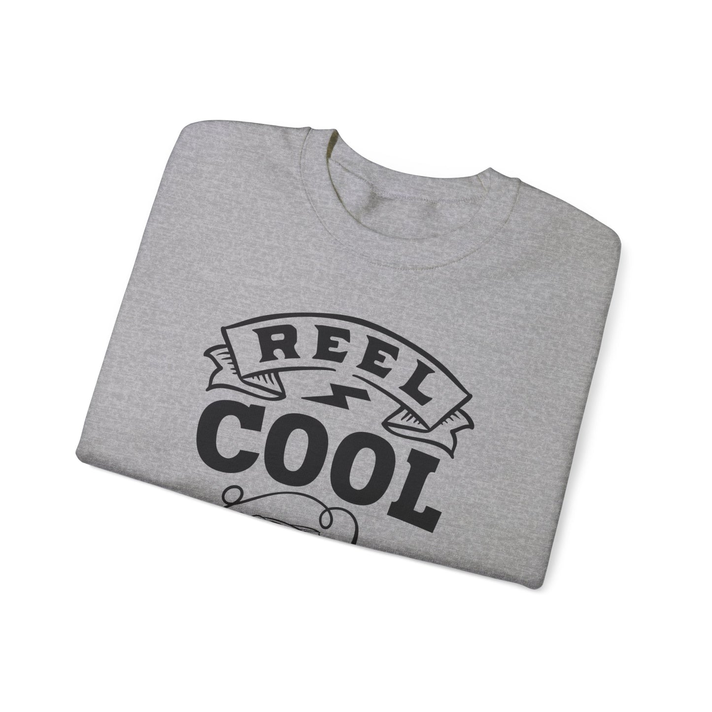 Reel cool dad - Unisex Heavy Blend™ Crewneck Sweatshirt