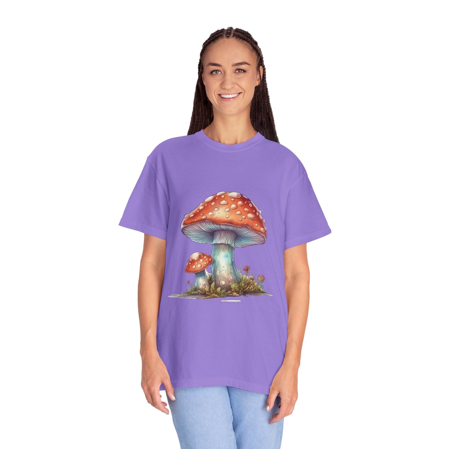 Fantasy Mushroom-27: Unisex Garment-Dyed T-shirt