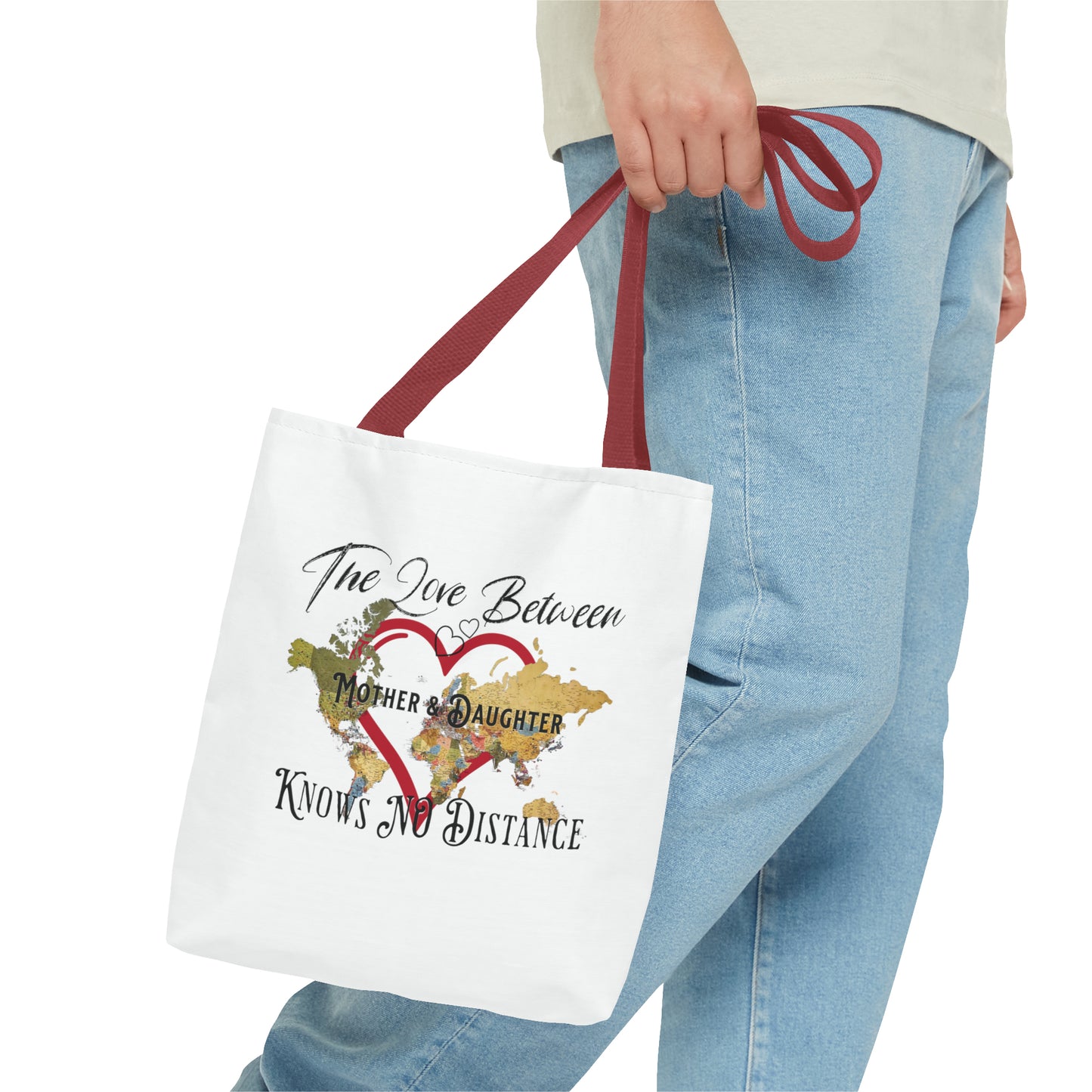 The love between mother and daughter knows no distance - Tote Bag (AOP)