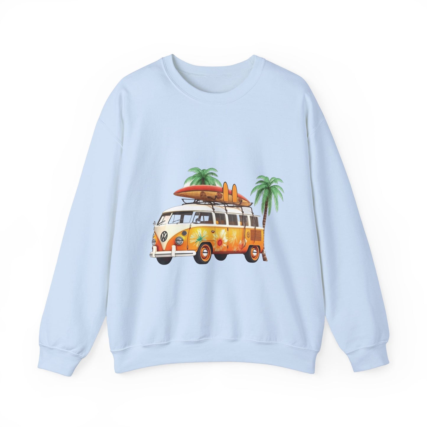 Retro Surf Van - Unisex Heavy Blend™ Crewneck Sweatshirt