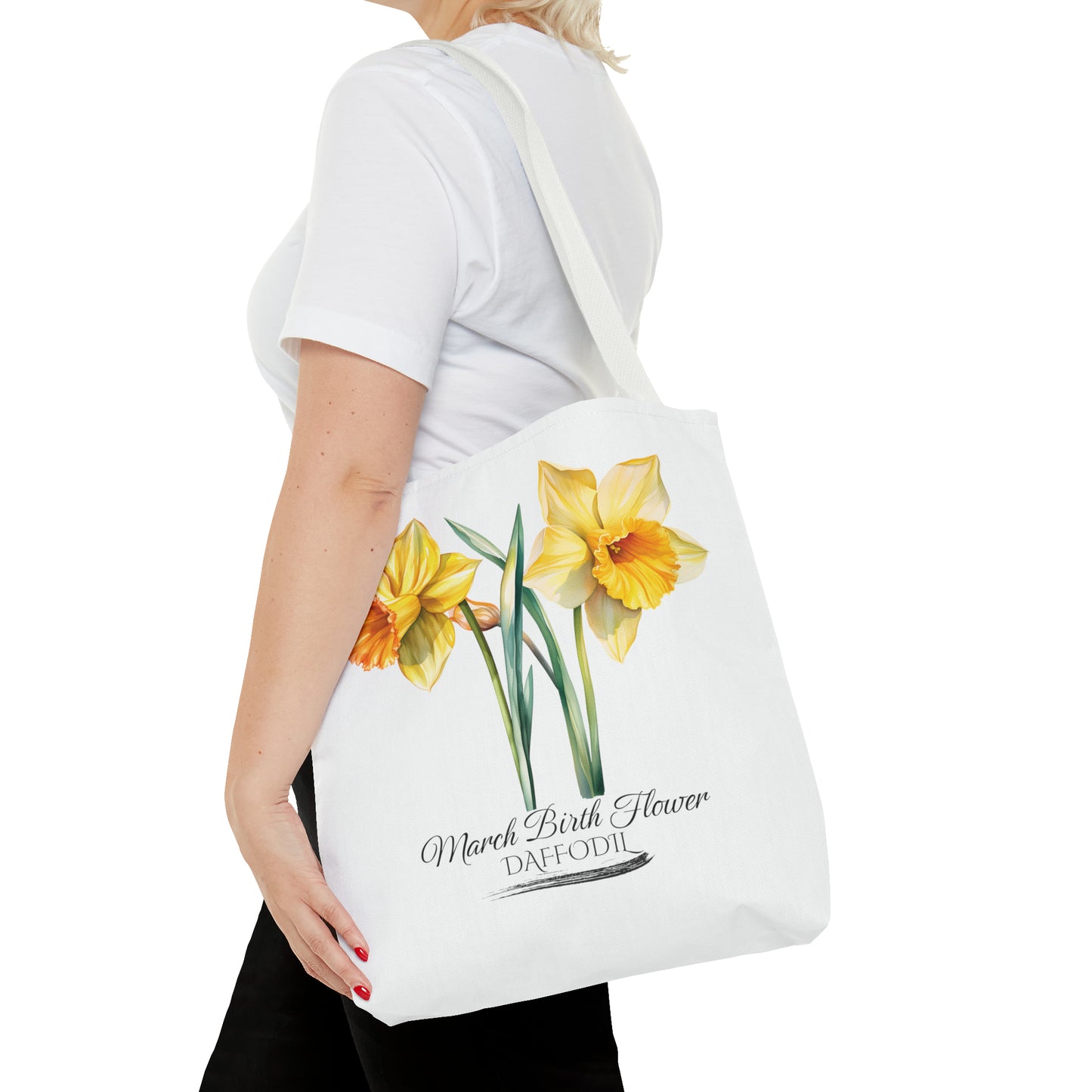 March Birth Flower: Daffodil - Tote Bag (AOP)