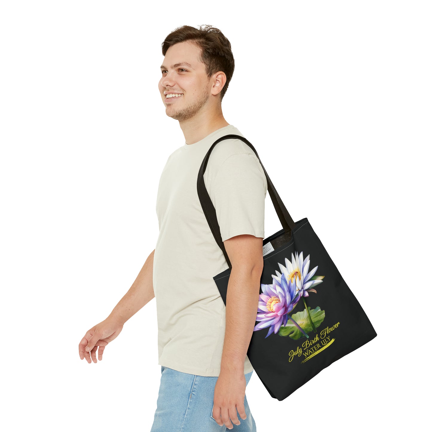 July Birth Flower: Water Lily - Tote Bag (AOP)