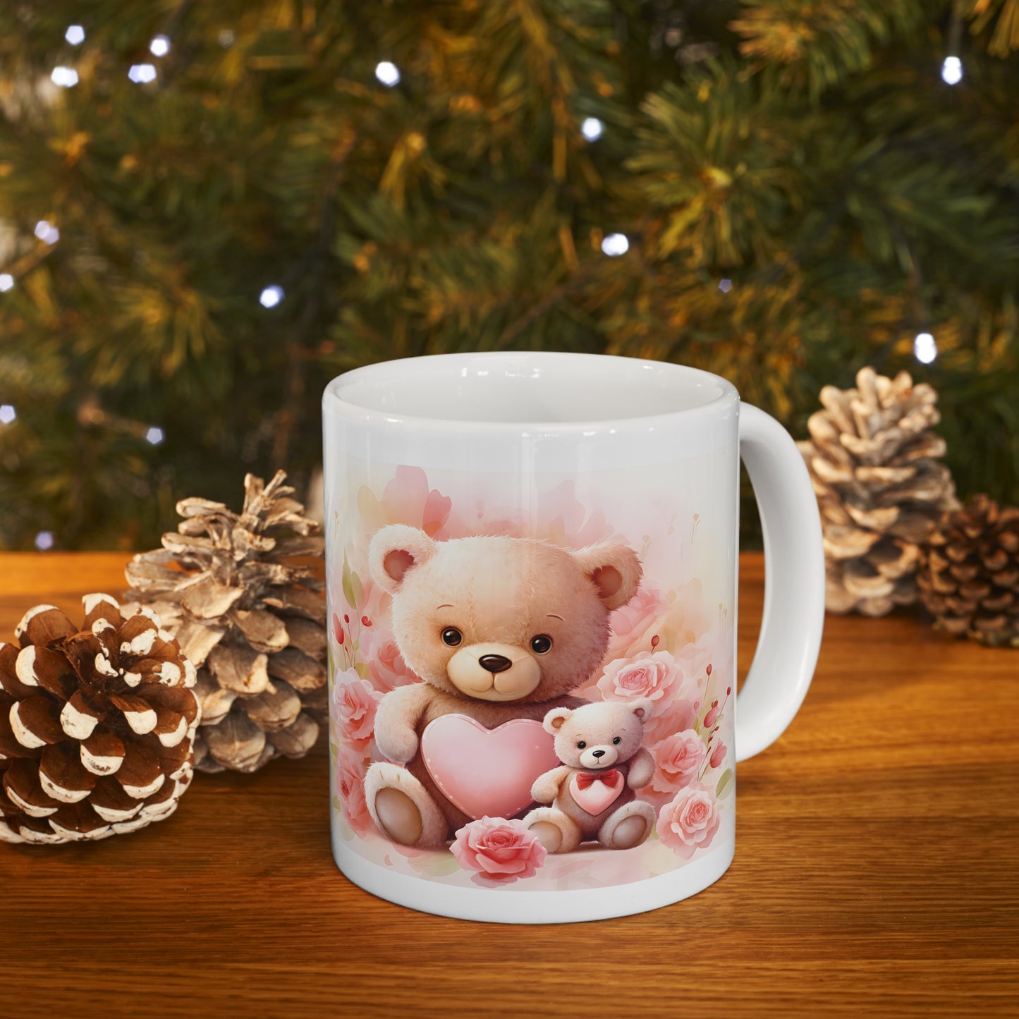 Valentine's Teddy Bear: Ceramic Mug 11oz