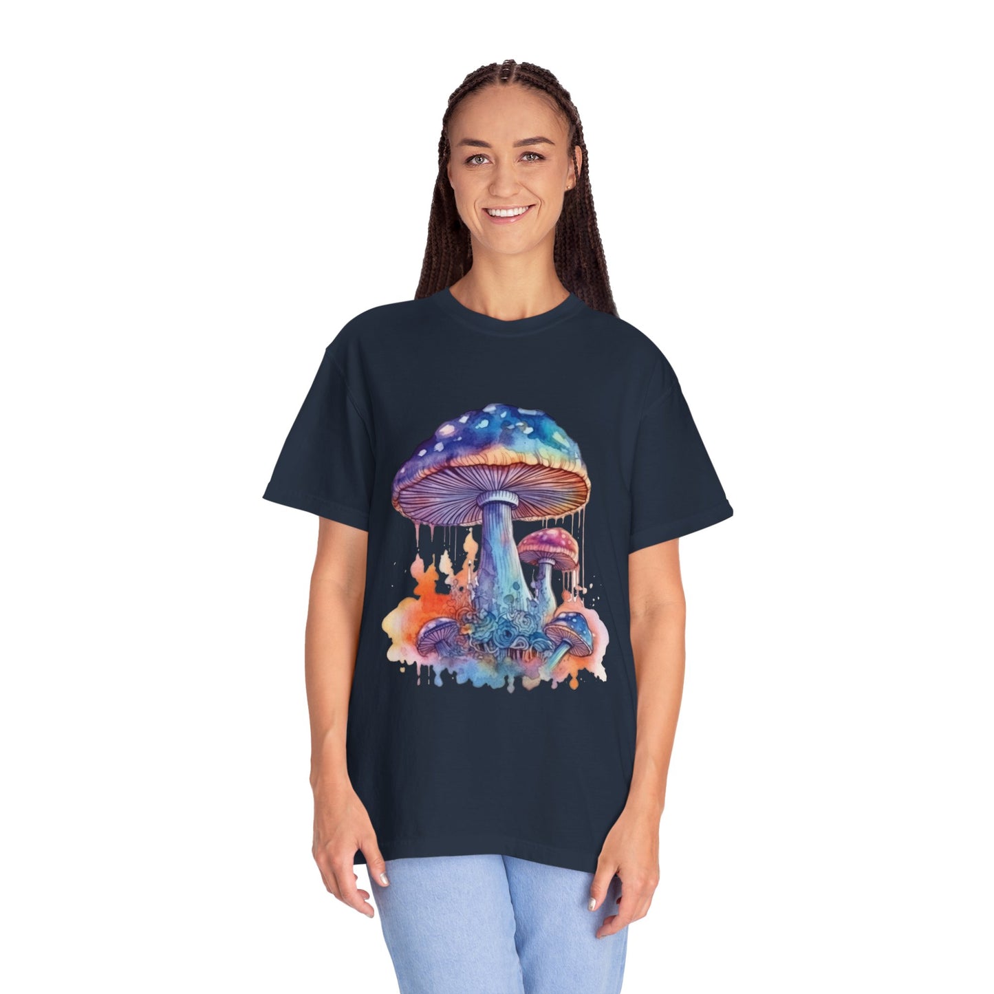 Fantasy Mushroom-25: Unisex Garment-Dyed T-shirt