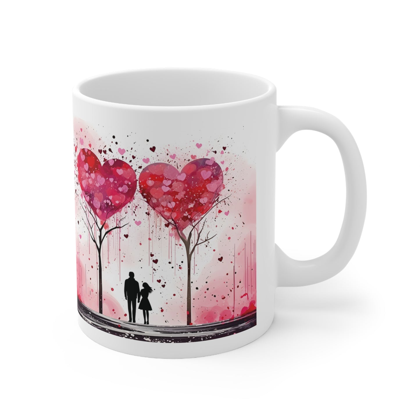 Valentine's two hearts as one: Ceramic Mug 11oz