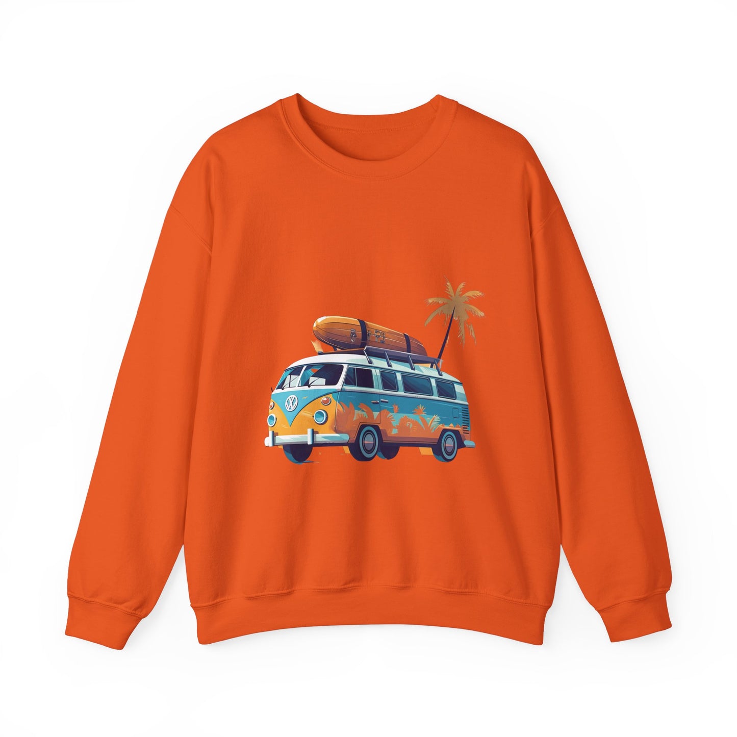 Retro Surf Van - Unisex Heavy Blend™ Crewneck Sweatshirt