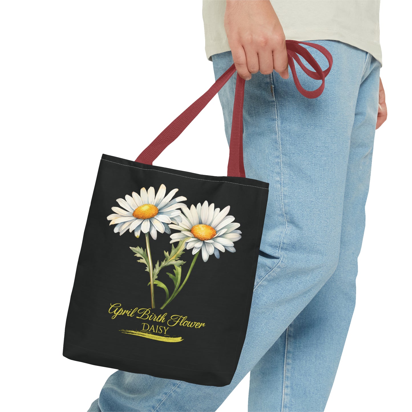 April Birth Flower: Daisy - Tote Bag (AOP)