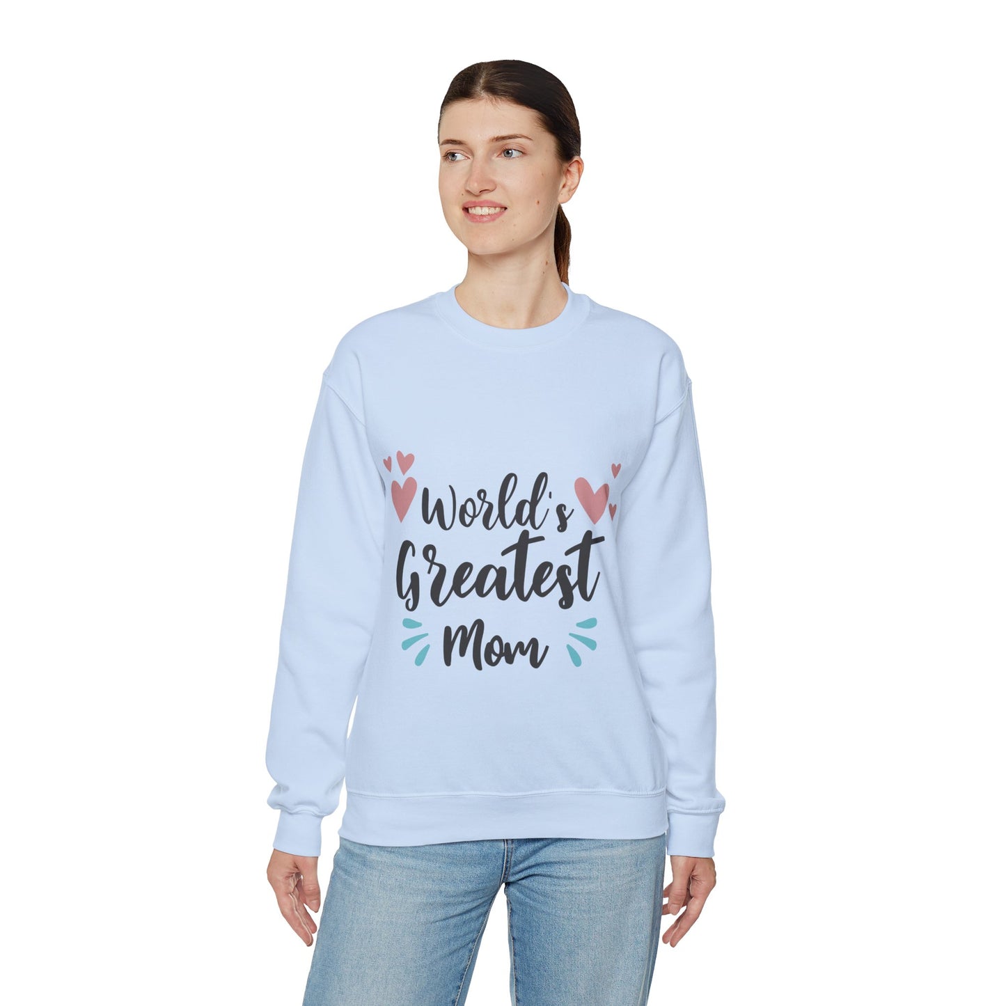 World Greatest Mom - Unisex Heavy Blend™ Crewneck Sweatshirt